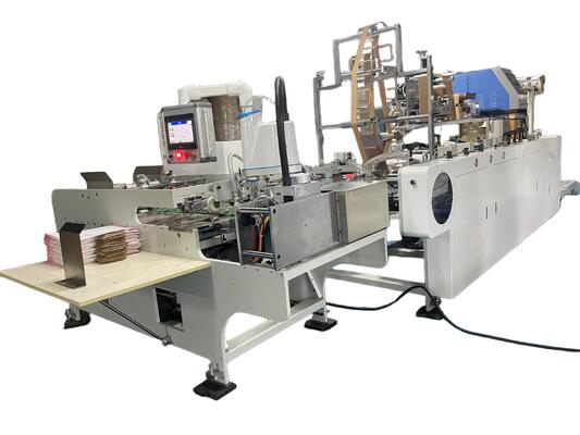 High Efficiency 888 Automatic Flat Paper Handle Pasting Machine Stable Output Strong Adhesion For Paper Handle Production Line