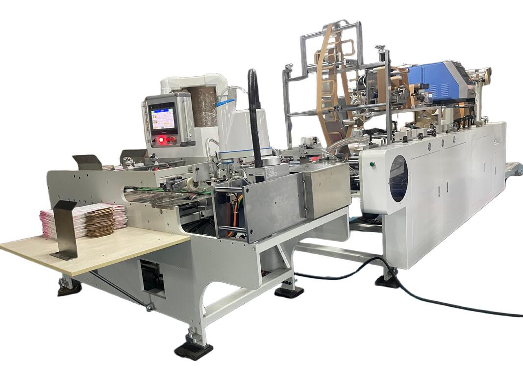 High Efficiency 888 Automatic Flat Paper Handle Pasting Machine Stable Output Strong Adhesion For Paper Handle Production Line